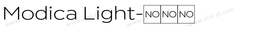 Modica Light字体转换